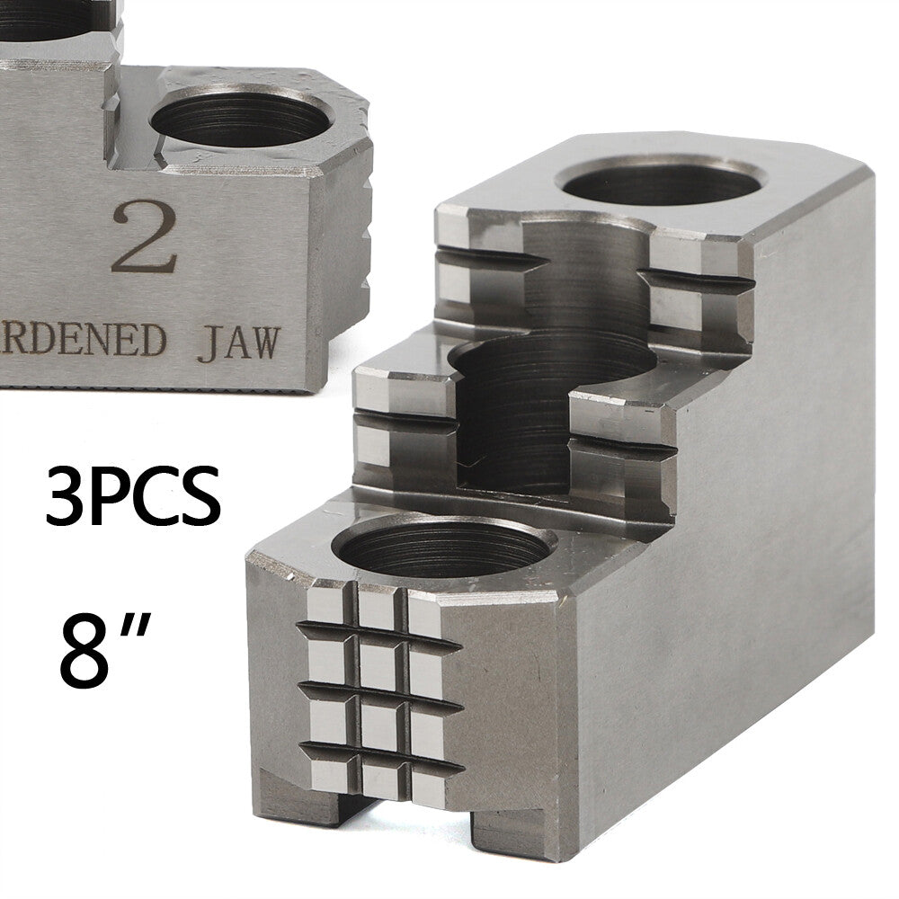 Hard Jaws. CNC lathe Hydraulic 8" chuck. Suits Kitigawa
