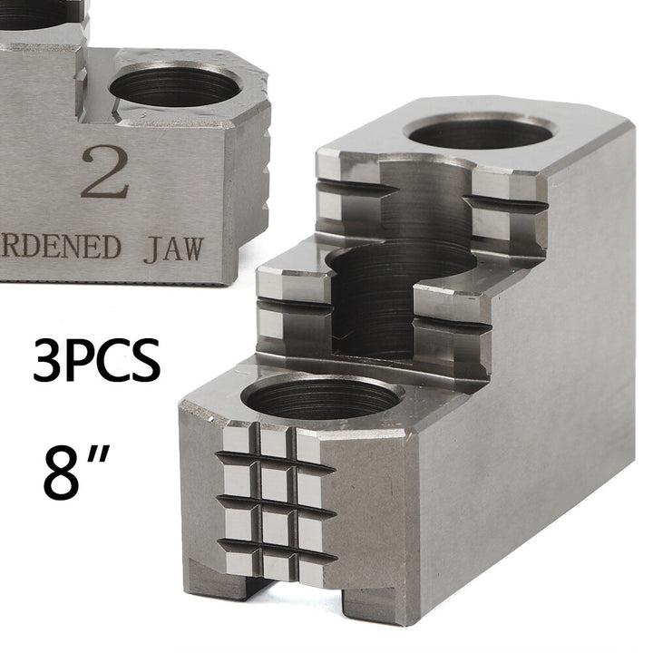 Hard Jaws. CNC lathe Hydraulic 8" chuck. Suits Kitigawa