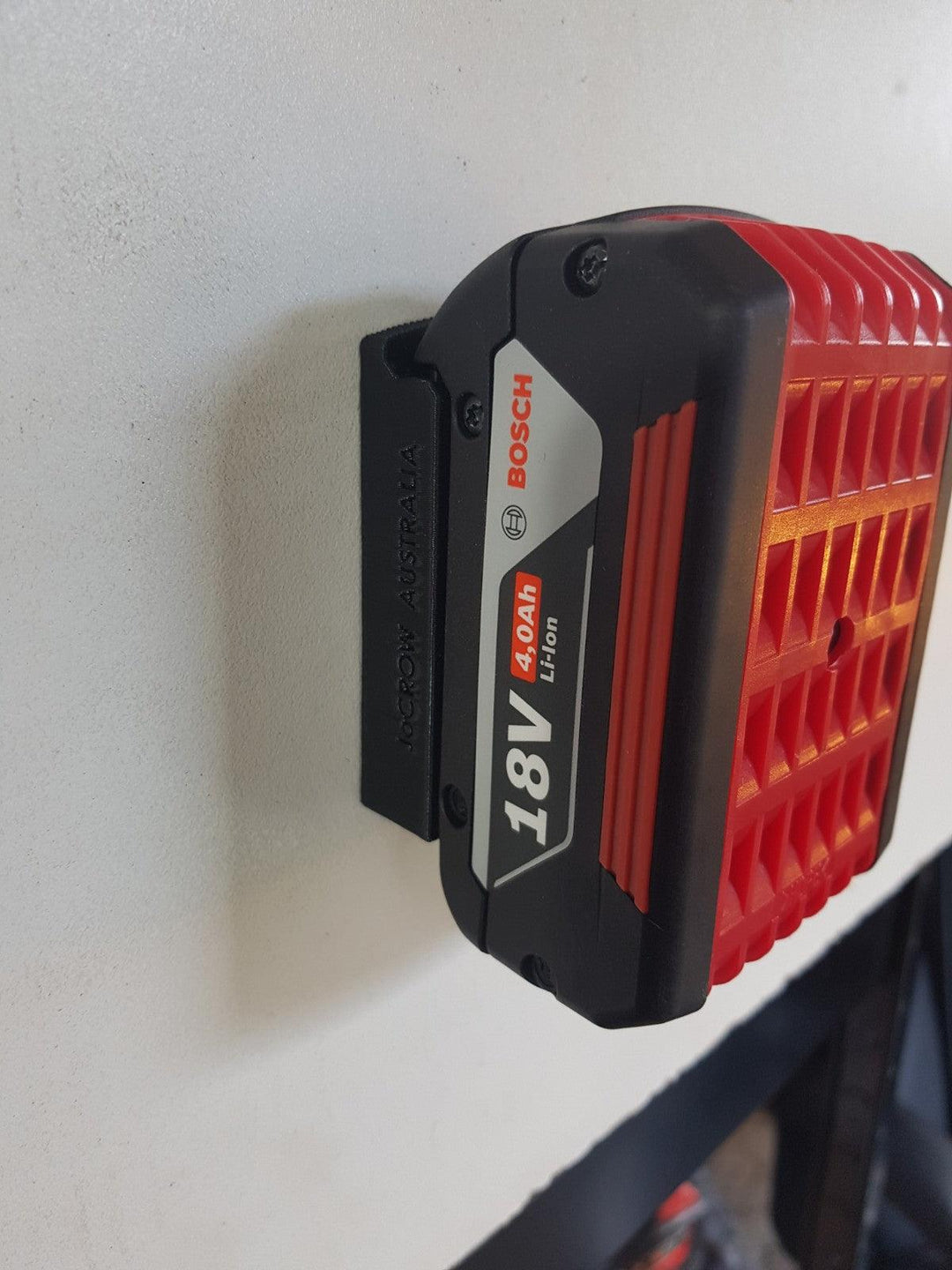 for BOSCH 18v Battery Holder Mount - JoCROW PTY LTD