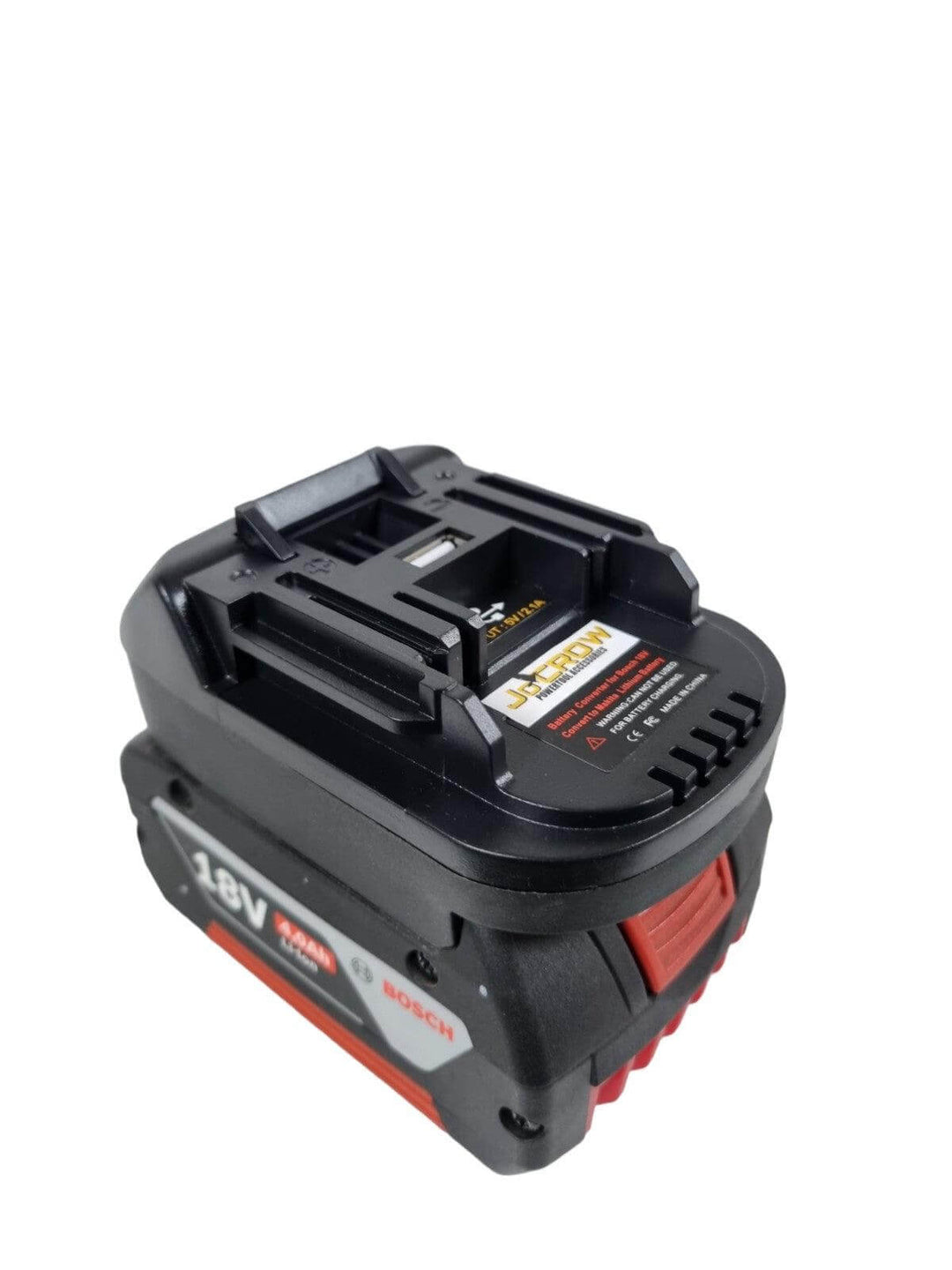 Adapter for Bosch 18v battery to Makita 18v Tools. With USB - JoCROW PTY LTD