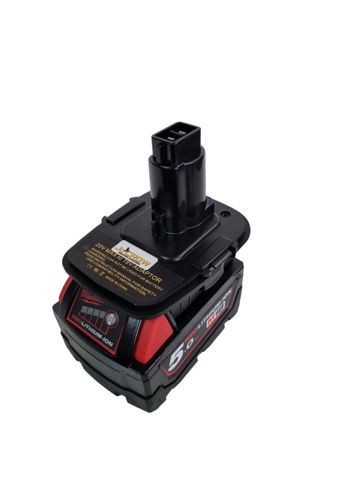 Adapter for MILWAUKEE 18v Li-ion battery to DeWalt 18v Ni-cd/Ni-mh Tools. With USB - JoCROW PTY LTD